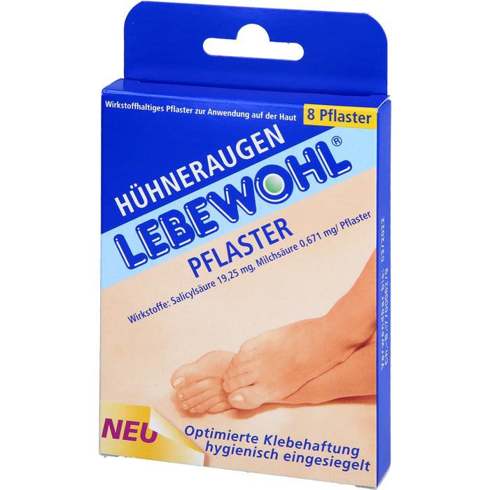 Lebewohl Huehneraugenpfl. normal Pfl., 8 pc Pansement