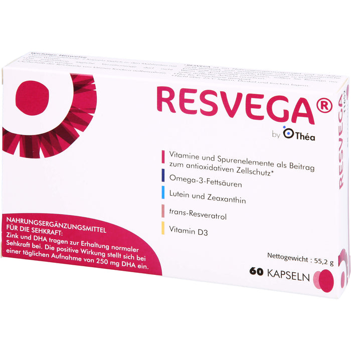 RESVEGA Kapseln als Beitrag zum oxidativem Zellschutz, 60 pc Capsules