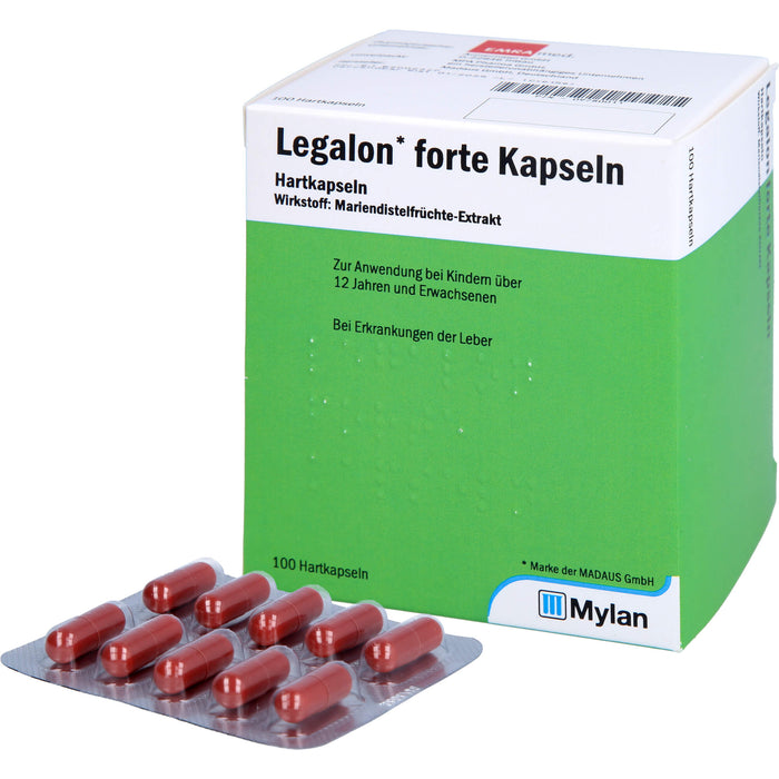 MADAUS Legalon forte Kapseln bei Erkrankungen der Leber, 100 pc Capsules