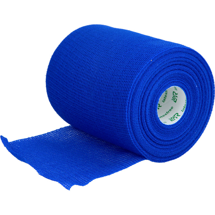 Mollelast haft latexfrei blau 10cm x 20m gedehnt, 1 St BIN