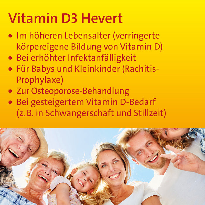 Vitamin D3 Hevert 1000 I.E. Tabletten, 200 pcs. Tablets