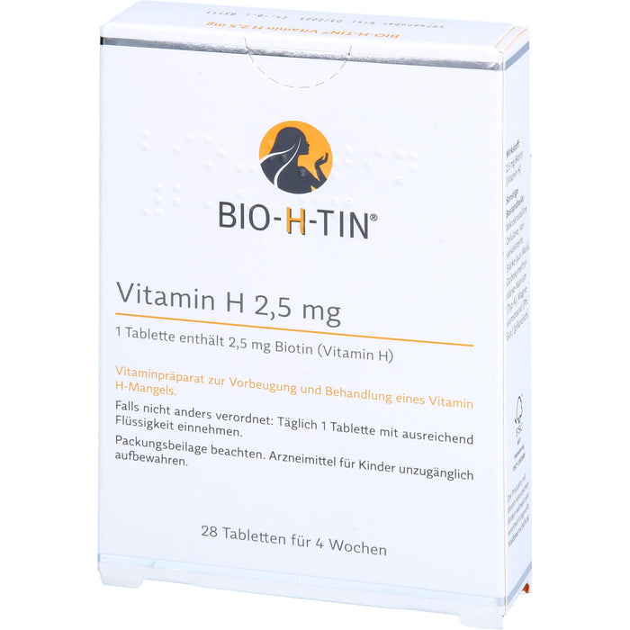 BIO-H-TIN Vitamin H 2,5 mg Tabletten für 4 Wochen, 28 pc Tablettes