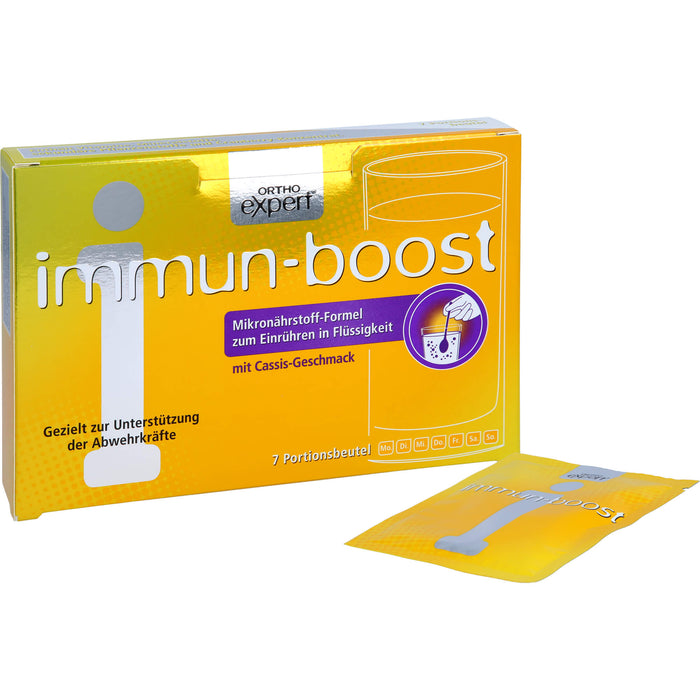 Orthoexpert immun-boost Cassis Trinkgranulat, 7 pcs. Sachets