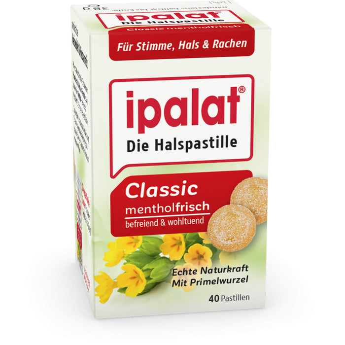 ipalat Die Halspastille Classic mentholfrisch, 40 St. Pastillen