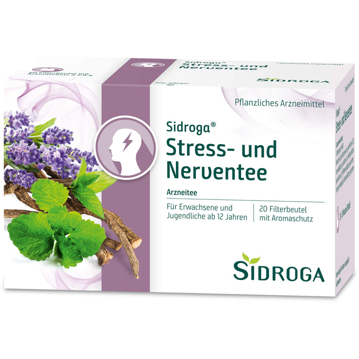 Sidroga Stress- und Nerventee, 20 pc Sac filtrant