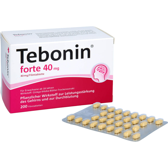 Tebonin forte 40 mg Tabletten, 200 pc Tablettes