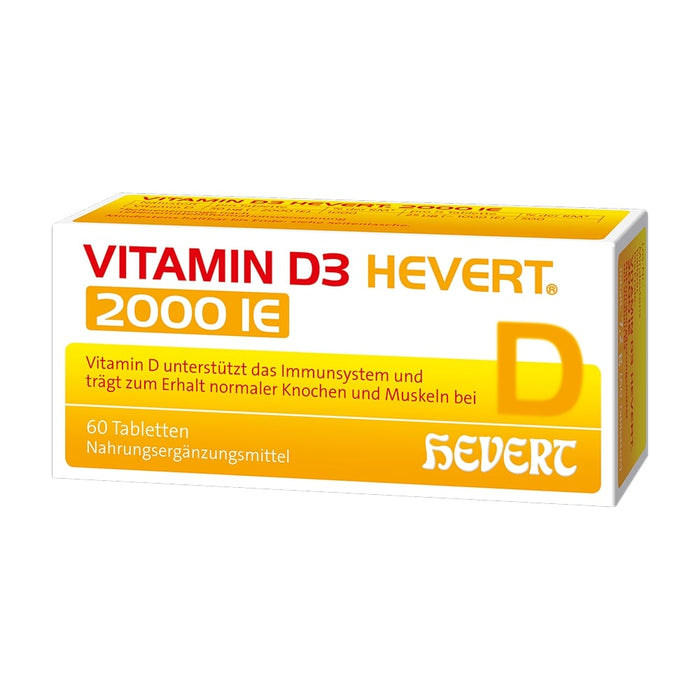 Vitamin D3 Hevert 2000 IE Tabletten, 60 pc Tablettes