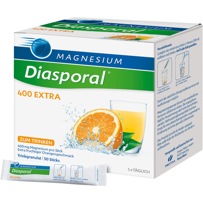 Magnesium-Diasporal 400 extra Trinkgranulat, 50 St. Beutel