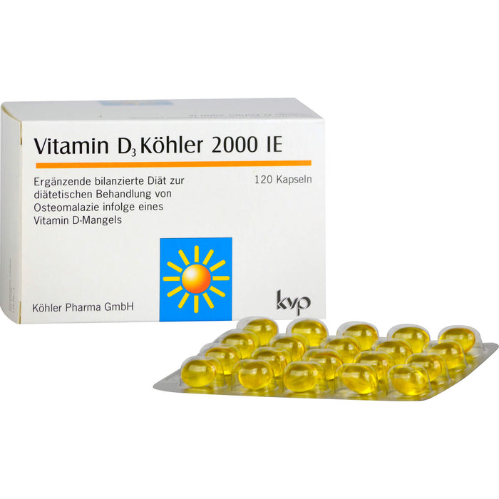 Vitamin D3 Köhler 2000 IE Kapseln, 120 St. Kapseln