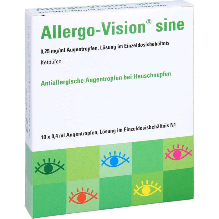 Allergo-Vision sine Augentropfen bei Heuschnupfen, 10 pc Pipettes