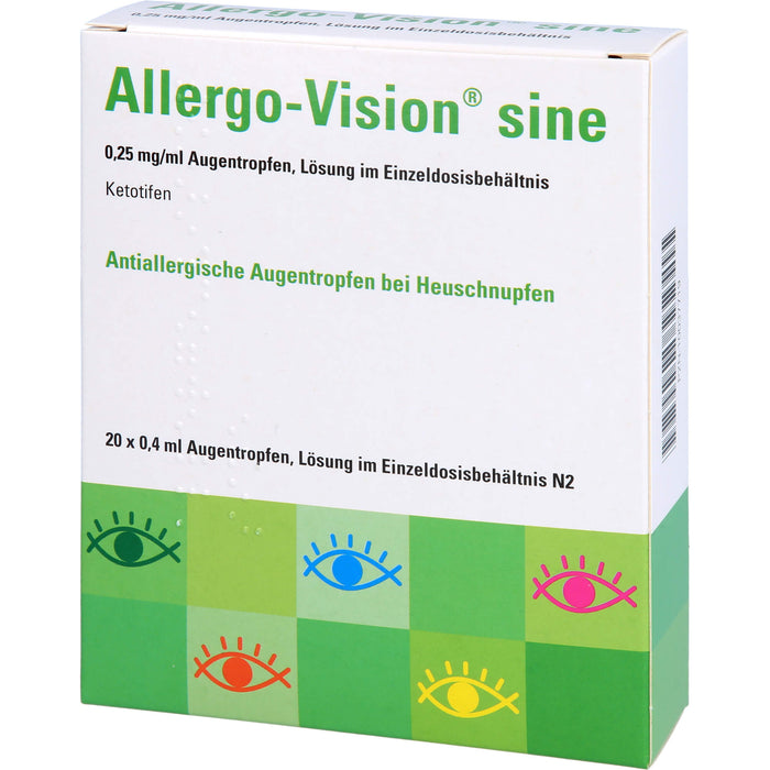 Allergo-Vision sine 0,25 mg/ml Augentropfen, 20 pc Ampoules