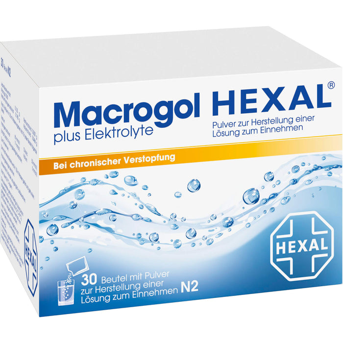 Macrogol HEXAL plus Elektrolyte, 30 pcs. Sachets