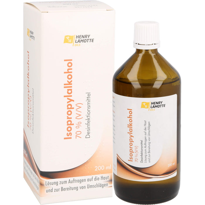 HENRY LAMOTTE OILS Isopropylalkohol 70 % Desinfektionsmittel Lösung, 200 ml Lösung