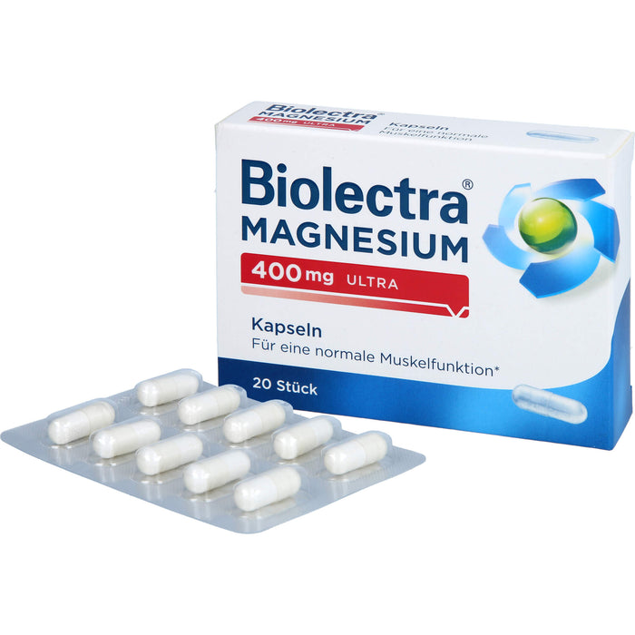 Biolectra Magnesium 400 mg ultra Kapseln, 20 St. Kapseln