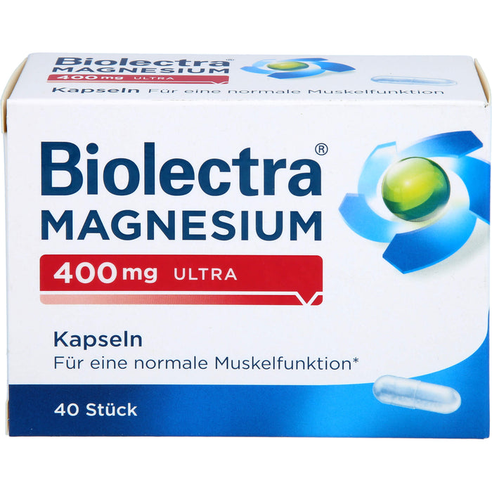 Biolectra Magnesium 400 mg ultra Kapseln, 40 pc Capsules