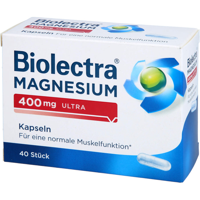 Biolectra Magnesium 400 mg ultra Kapseln, 40 pc Capsules