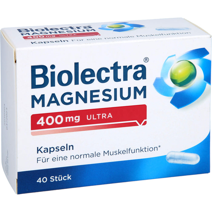 Biolectra Magnesium 400 mg ultra Kapseln, 40 pc Capsules