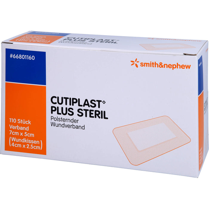 CUTIPLAST PLUS STERIL 5x7 cm Verband, 110 St VER