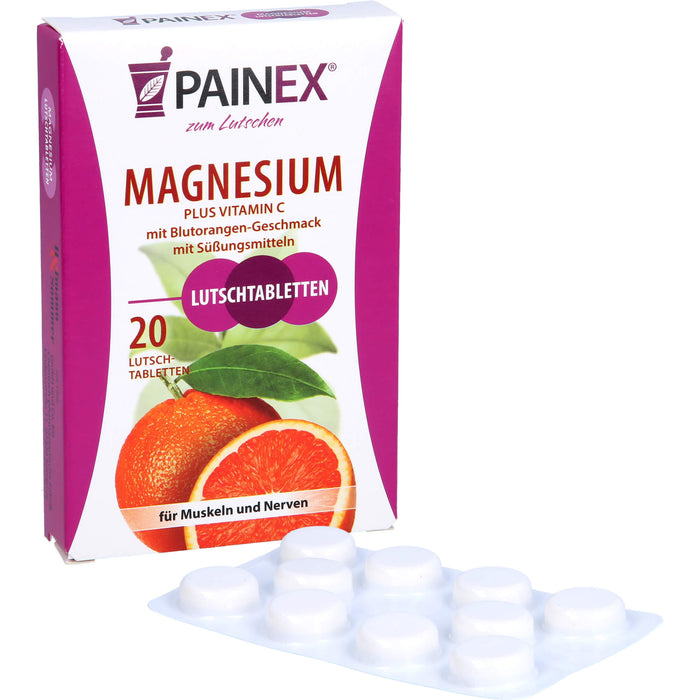 PAINEX Magnesium plus Vitamin C Lutschtabletten, 20 St. Tabletten