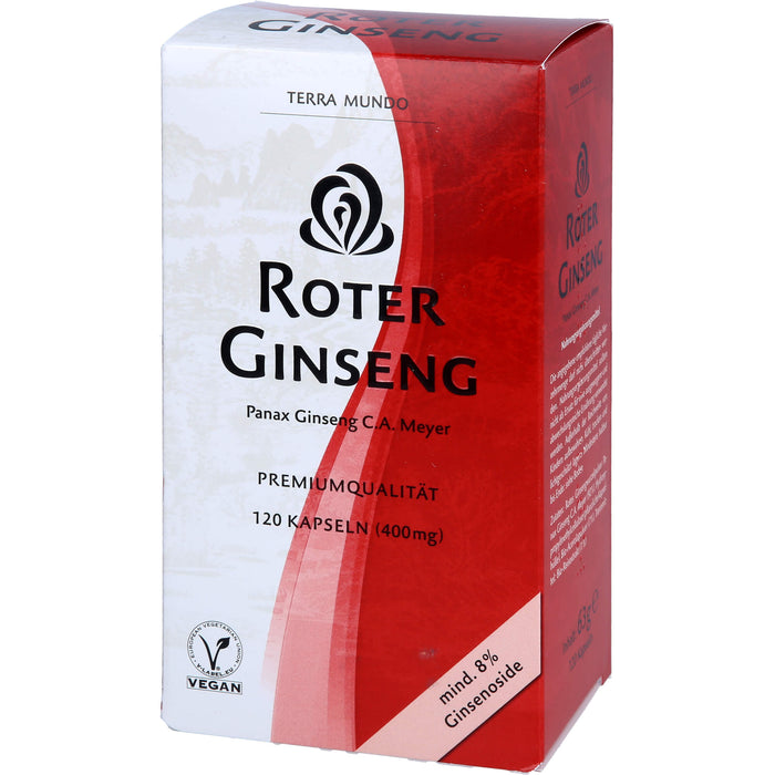 Roter Ginseng 400mg 8% von Terra Mundo, 120 St KAP