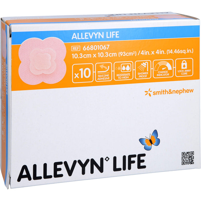 Allevyn LIFE 10,3 x 10,3 cm Verband, 10 St VER