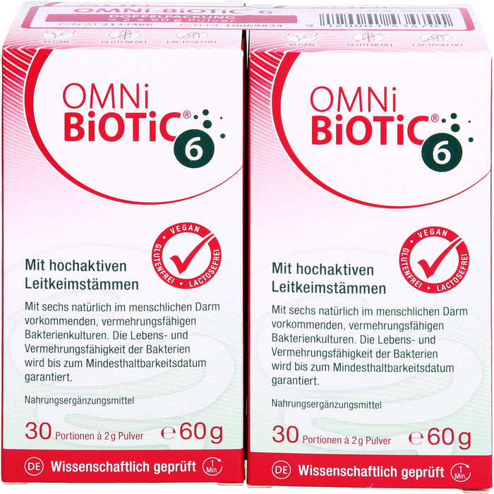 Omni Biotic 6 Doppelpackung, 120 g Poudre