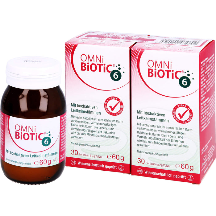 Omni Biotic 6 Doppelpackung, 120 g Poudre