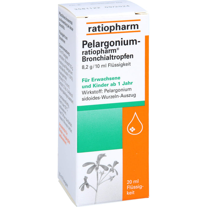 Pelargonium-ratiopharm Bronchialtropfen, 20 ml Lösung