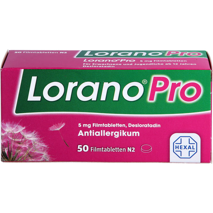 Lorano Pro Filmtabletten Antiallergikum, 50 pcs. Tablets