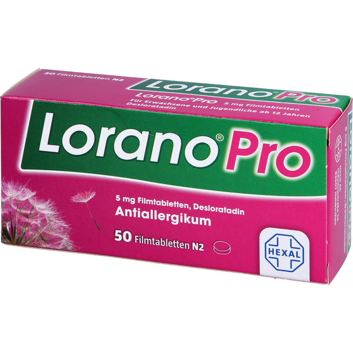 Lorano Pro Filmtabletten Antiallergikum, 50 pcs. Tablets