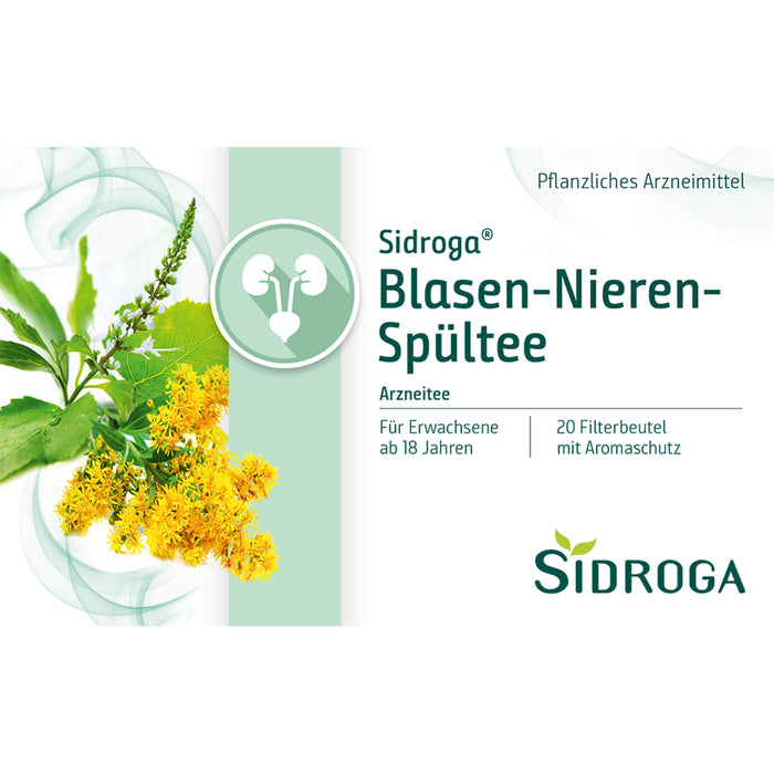 Sidroga Blasen-Nieren-Spültee für die ableitenden Harnwege, 20 pc Sac filtrant