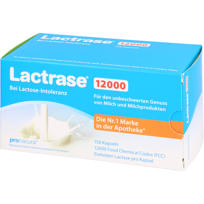 Lactrase 12000 bei Lactose-Intoleranz Kapseln, 150 pc Capsules