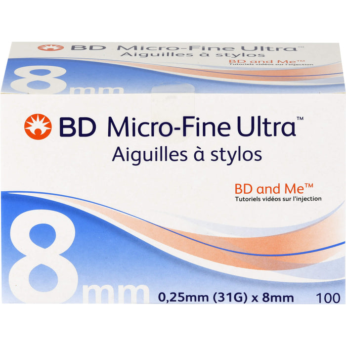 BD MICRO-FINE Ultra Pen-Nadeln 0,25x8 mm, 100 St KAN