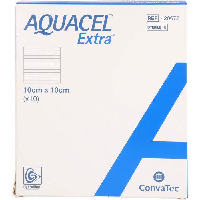 AQUACEL Extra 10x10cm Verband, 10 St VER