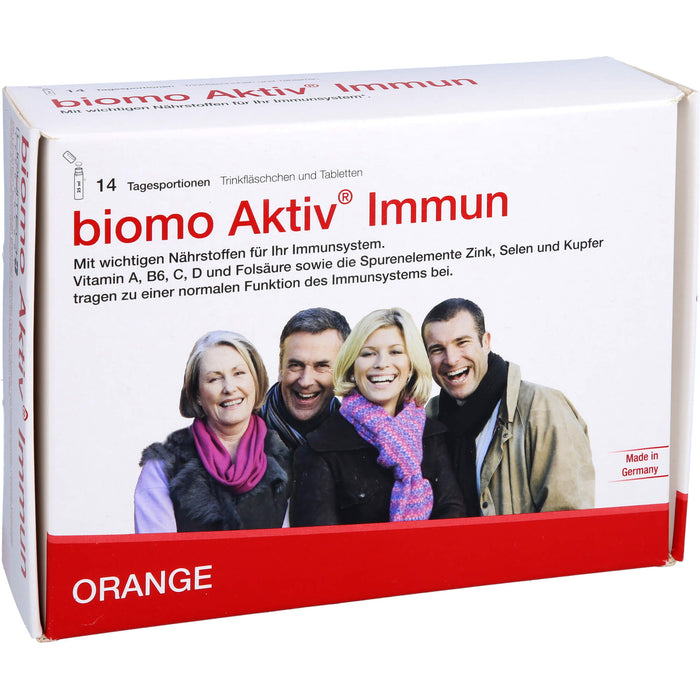 biomo Aktiv Immun Trinkfläschchen und Tabletten, 14 pc Portions