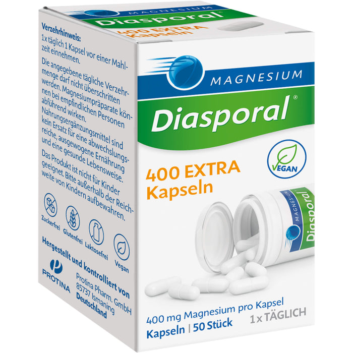 Magnesium-Diasporal 400 extra Kapseln, 50 pc Capsules