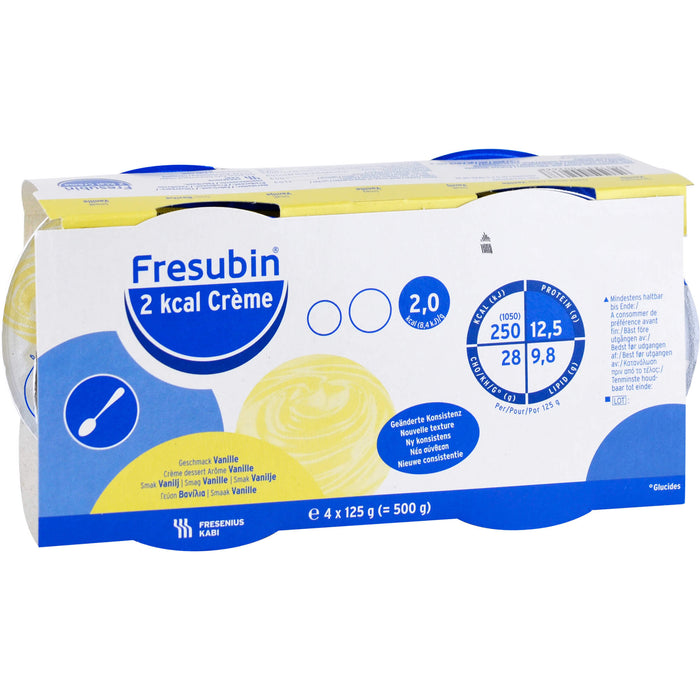 Fresubin 2 kcal Crème Vanille, 4 pc Bouteilles