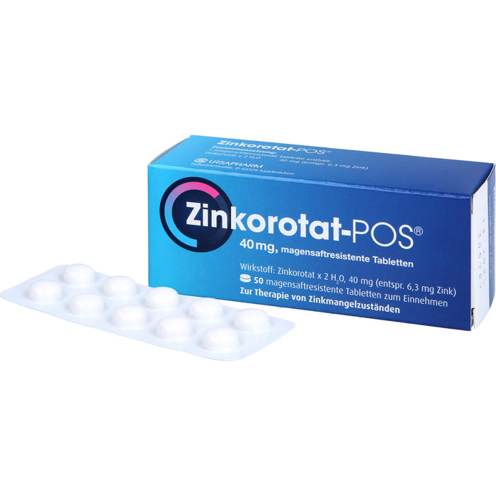 Zinkorotat - POS 40 mg Tabletten, 50 pcs. Tablets