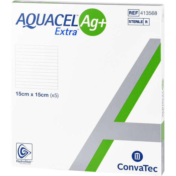 AQUACEL Ag+ Extra 15X15CM, 5 St. Kompressen