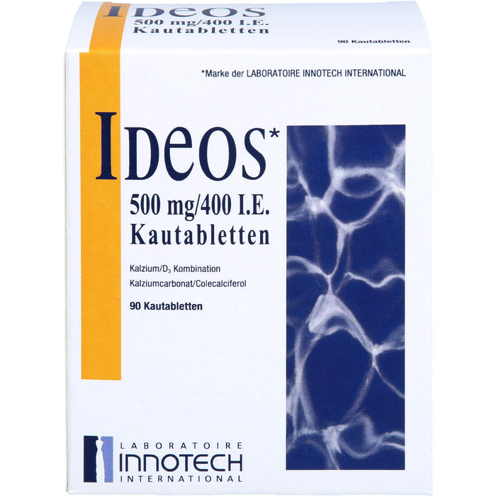 IDEOS 500 mg / 400 I.E. Kautabletten, 90 St. Tabletten