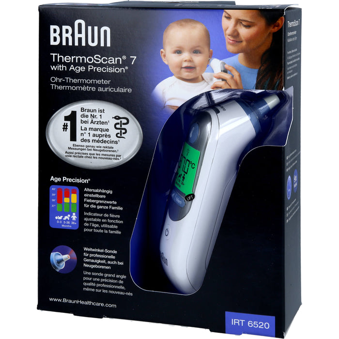 Braun ThermoScan 7 Ohr-Thermometer, 1 pcs. clinical thermometer