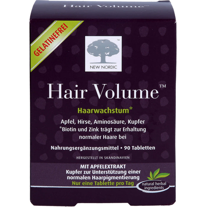 NEW NORDIC Hair Volume Haarwachstum Tabletten, 90 St. Tabletten