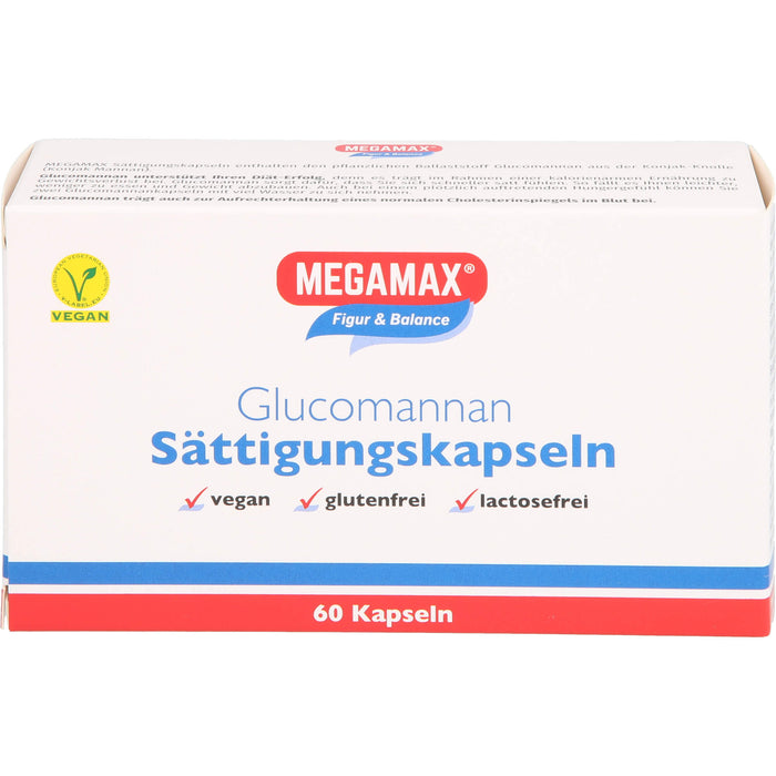 MEGAMAX Figur & Balance Glucomannan Sättigungskapseln, 60 pcs. Capsules