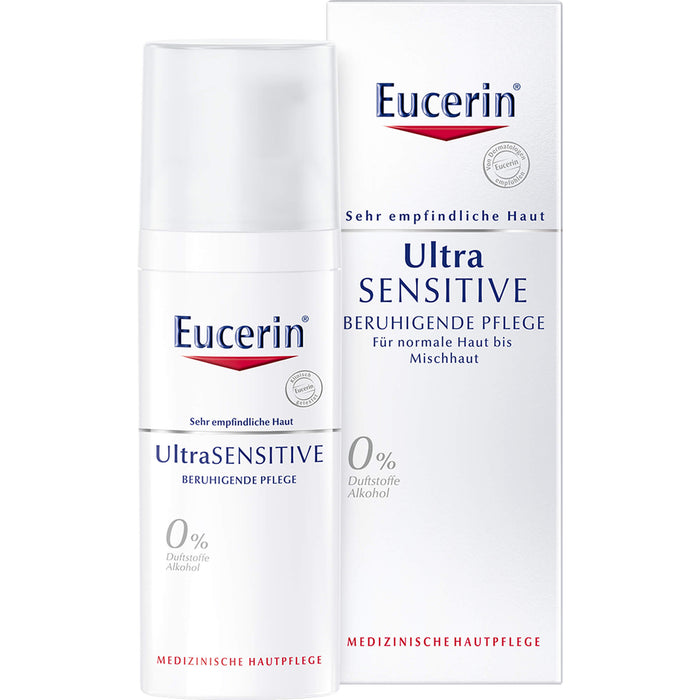 Eucerin UltraSensitive beruhigende Pflege für normale bis Mischhaut, 50 ml Crème