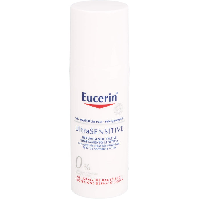 Eucerin UltraSensitive beruhigende Pflege für normale bis Mischhaut, 50 ml Cream