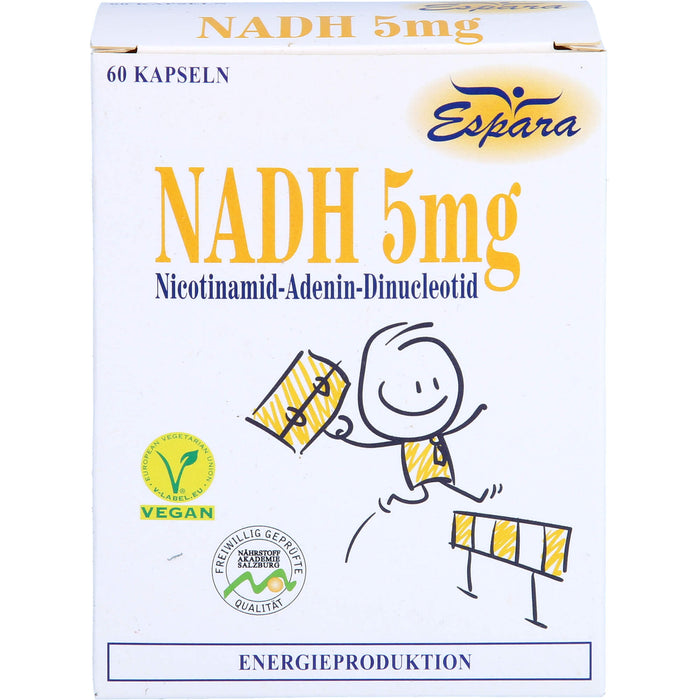 Espara NADH 5 mg mit 5 mg Co-Enzym 1 Kapseln, 60 pc Capsules