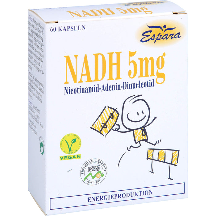 Espara NADH 5 mg mit 5 mg Co-Enzym 1 Kapseln, 60 pc Capsules