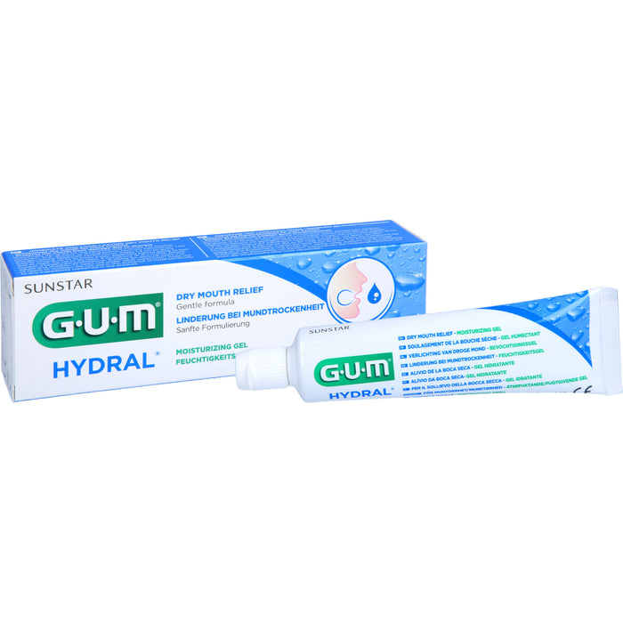 GUM HYDRAL Feuchtigkeitsgel Linderung bei Mundtrockenheit, 50 ml Dentifrice