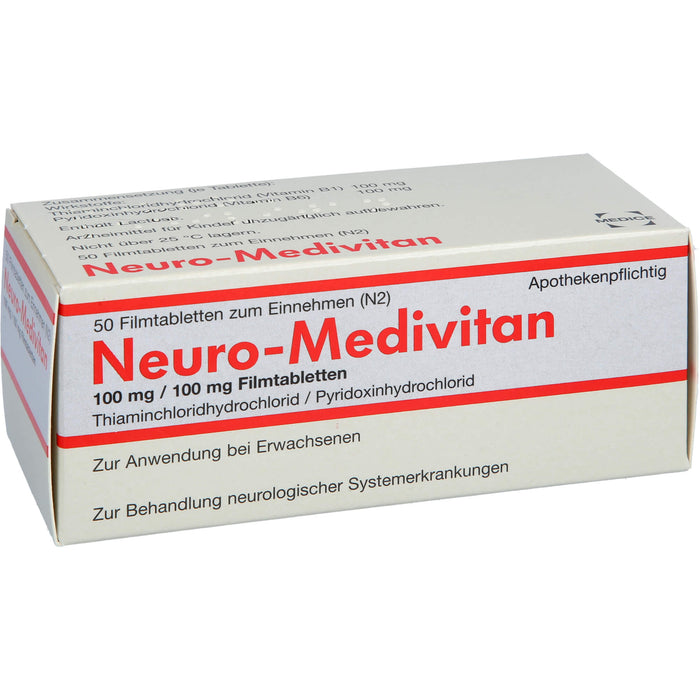 Neuro-Medivitan, 100 mg/100 mg, Filmtabletten, 50 St FTA