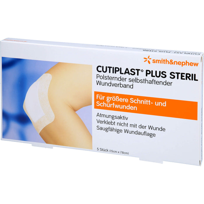 Cutiplast 15x7,8cm plus steril, 5 pcs. Wound dressings